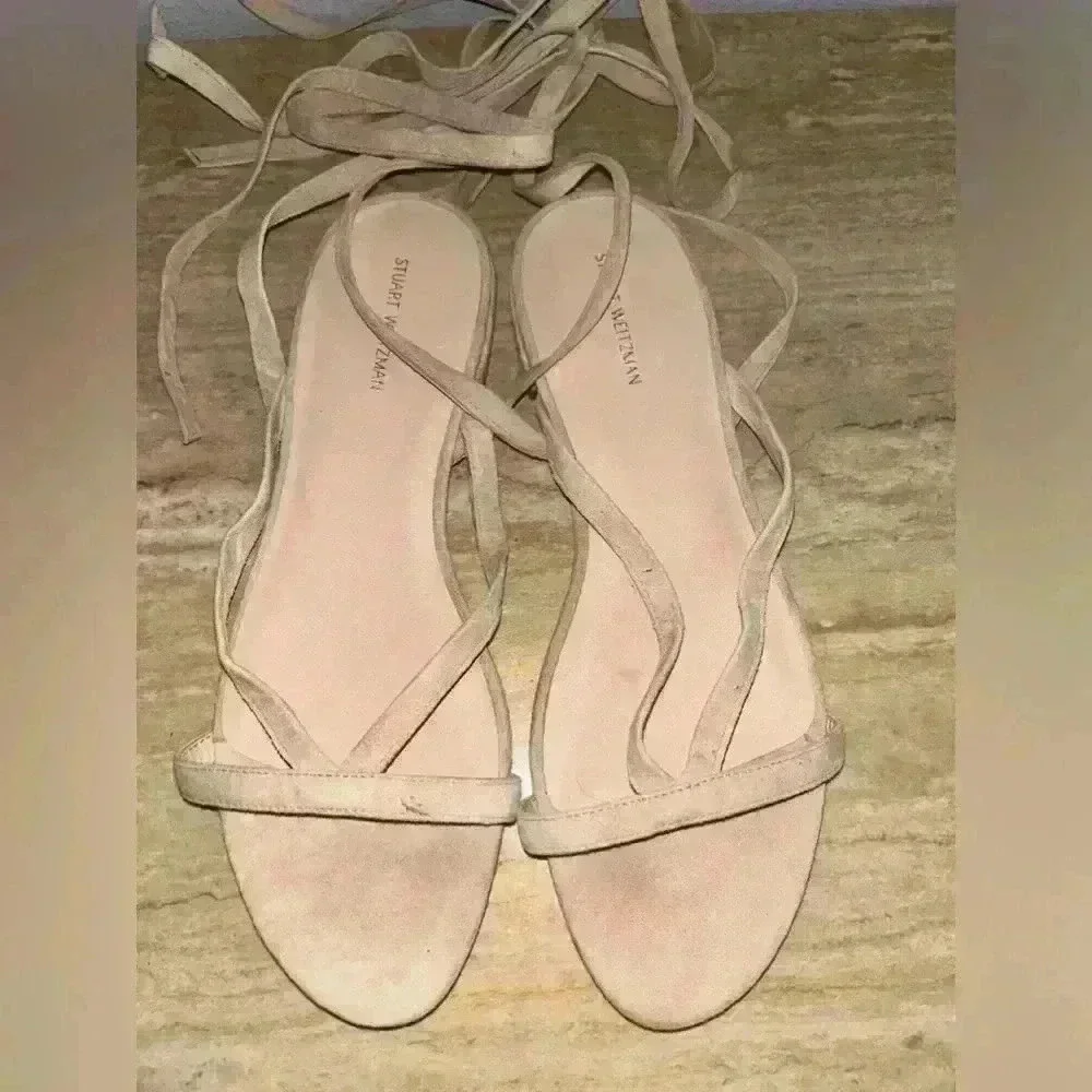 NEW Stuart Weitzman Anita Suede Sandal Size 10